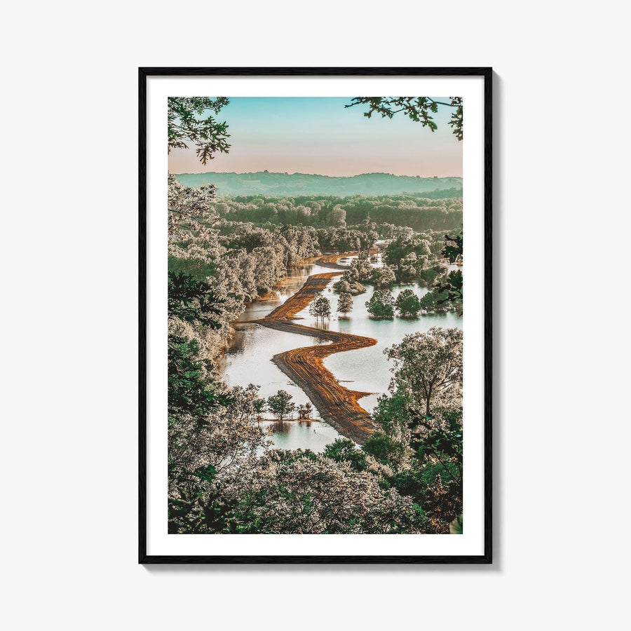 Missouri Fine Art Photo Print, Missouri River Floodplain Landscape, USA Poster