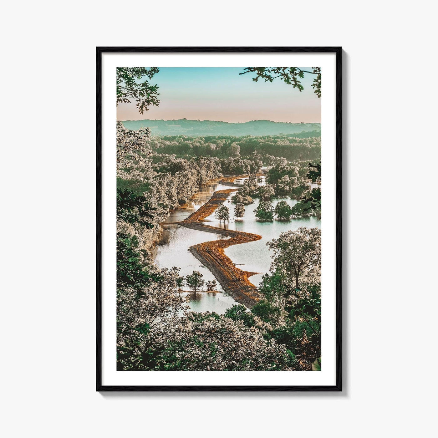 Missouri Fine Art Photo Print, Missouri River Floodplain Landscape, USA Poster