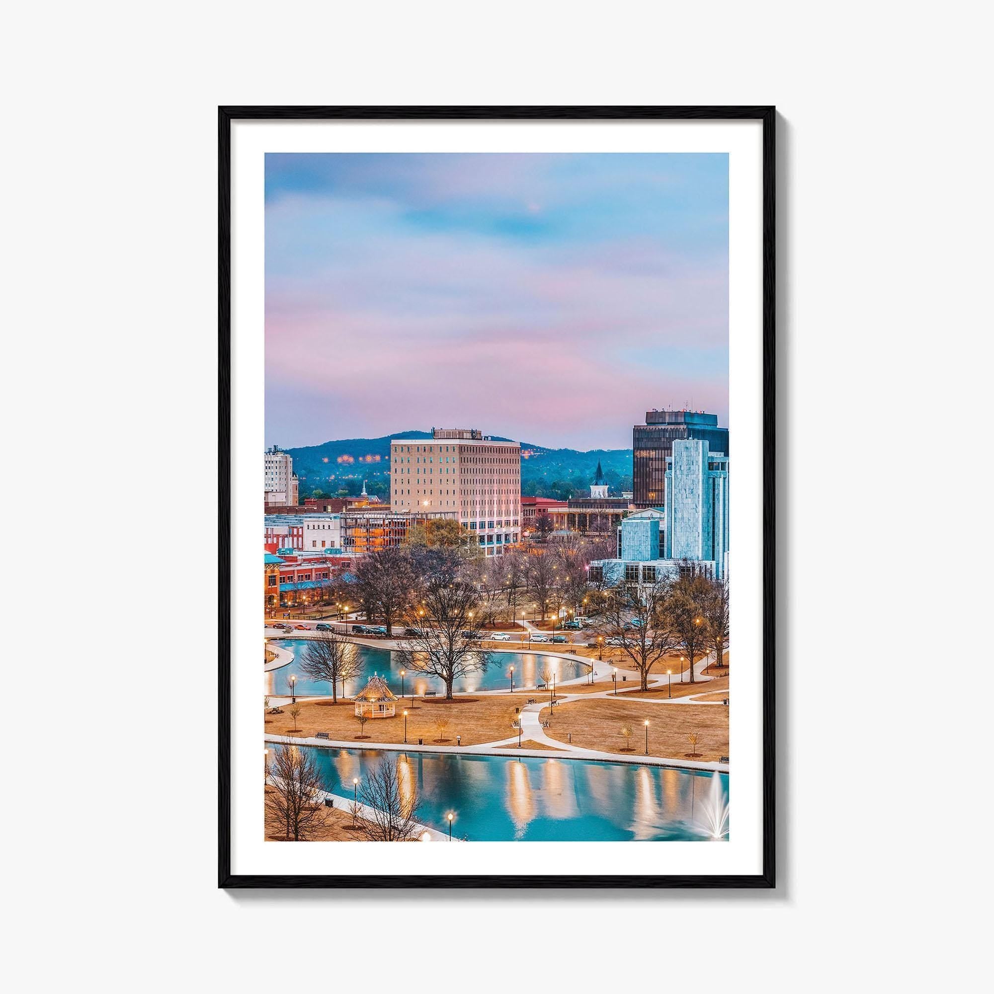 Huntsville Skyline Fine Art Photo Print, Alabama Wall Poster, USA