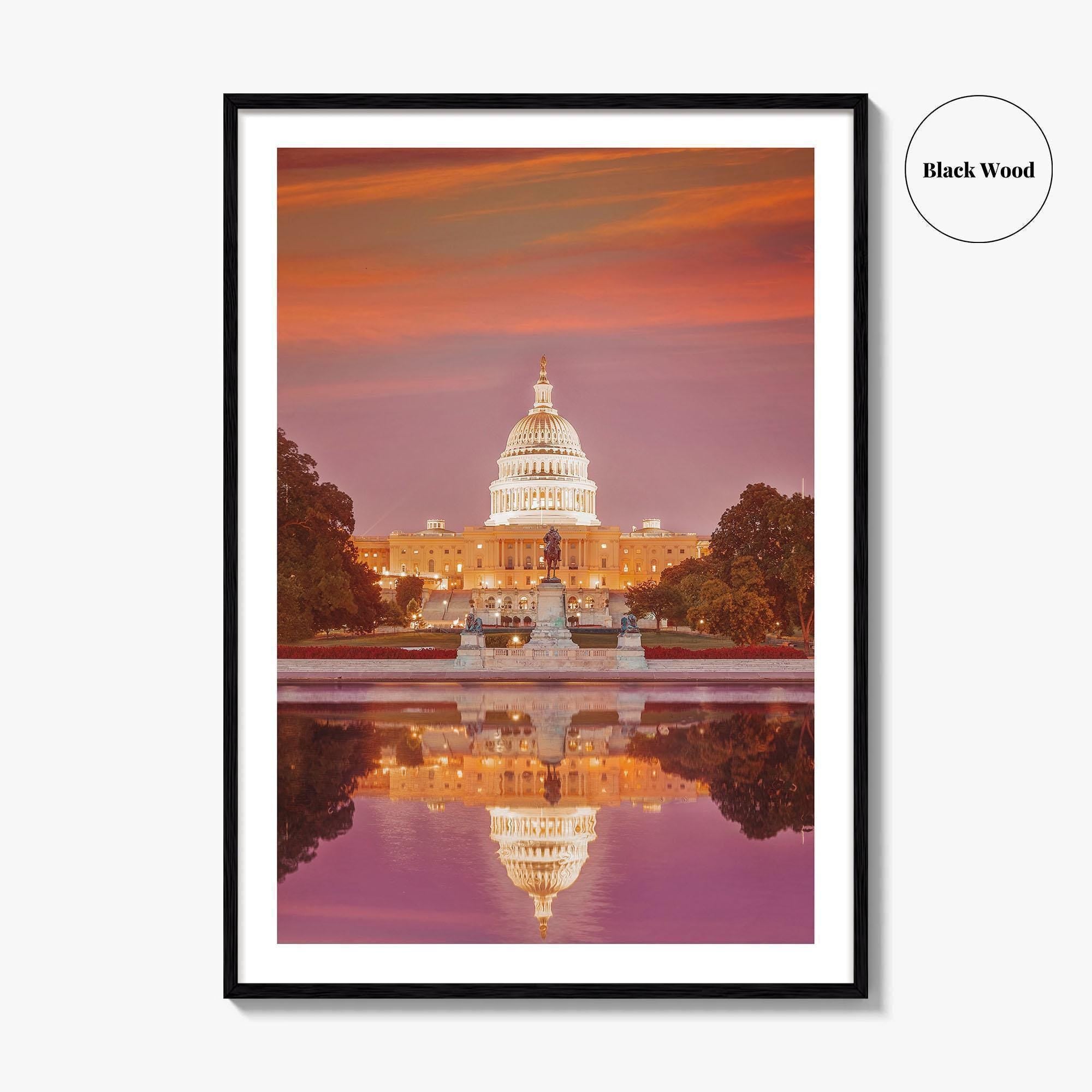 Washington DC Fine Art Photo Print, United States Capitol Building, Wall Decor Poster