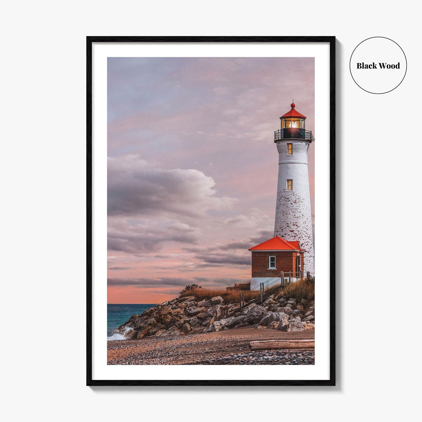 Crisp Point Lighthouse Fine Art Photo Print, Lake Superior, Upper Peninsula Michigan Poster, USA