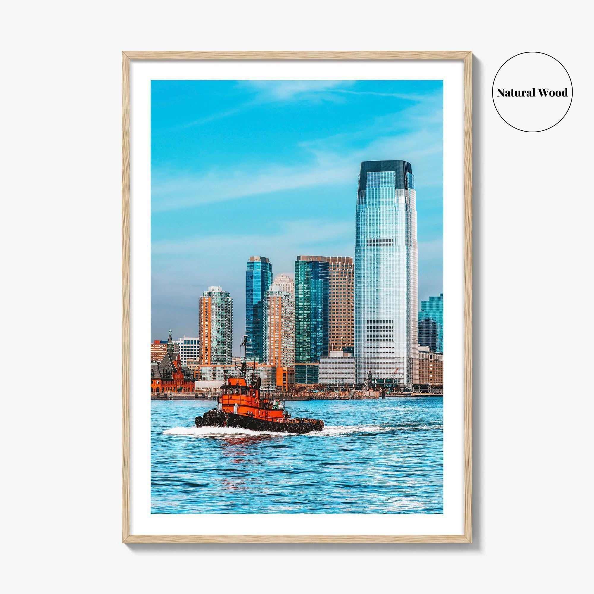 Hoboken Skyline Fine Art Photo Print, New Jersey Poster, Hudson River, NYC