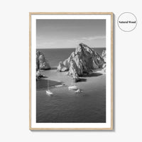 Cabo San Lucas Black and White Fine Art Photo Print, Mexico Poster