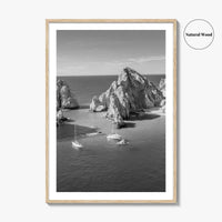 Cabo San Lucas Black and White Fine Art Photo Print, Mexico Poster