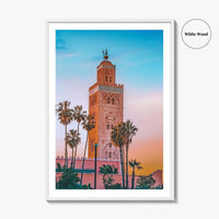 Marrakesh Fine Art Photo Print, Koutoubia Mosque, Medina, Marrakech, Morocco, Wall Decor, Poster