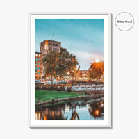 Kalamazoo Fine Art Photo Print, Michigan USA Downtown Wall Poster