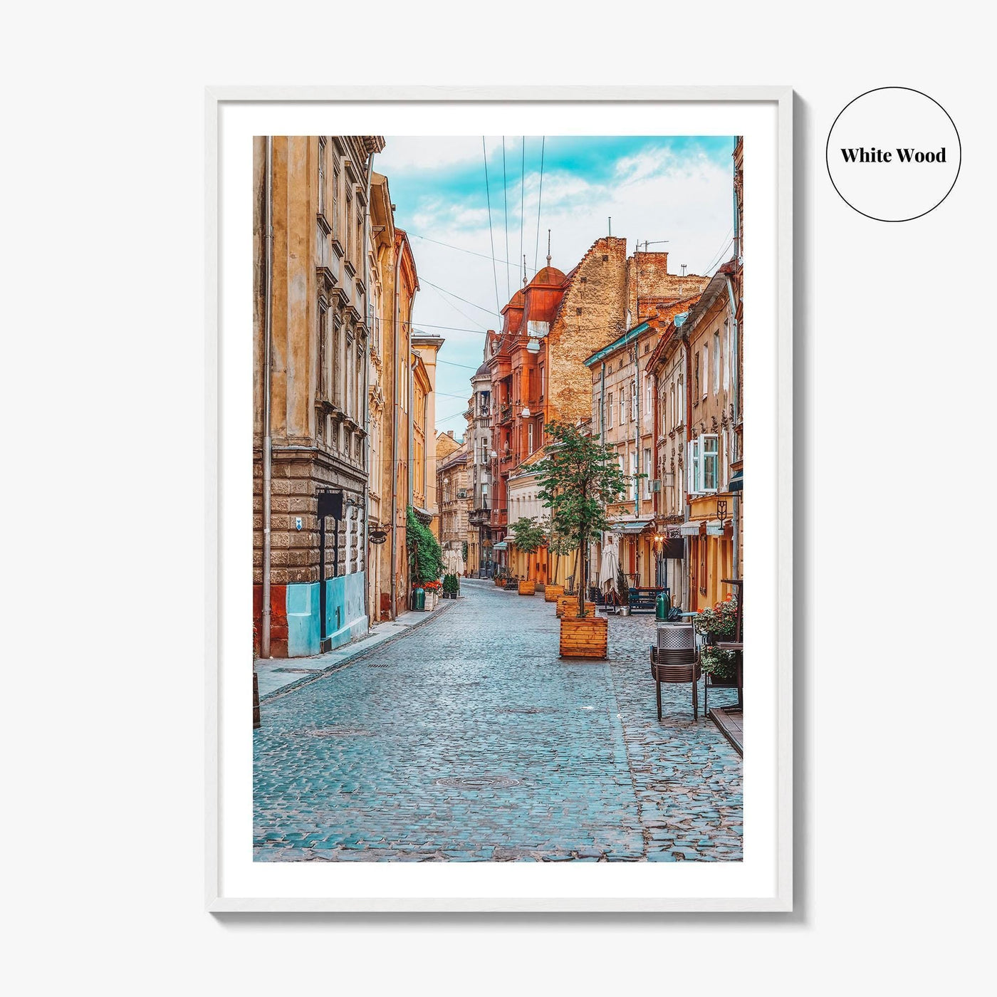 Lviv Fine Art Photo Print, Old Town Street, Ukraine Wall Decor Poster, Lvov