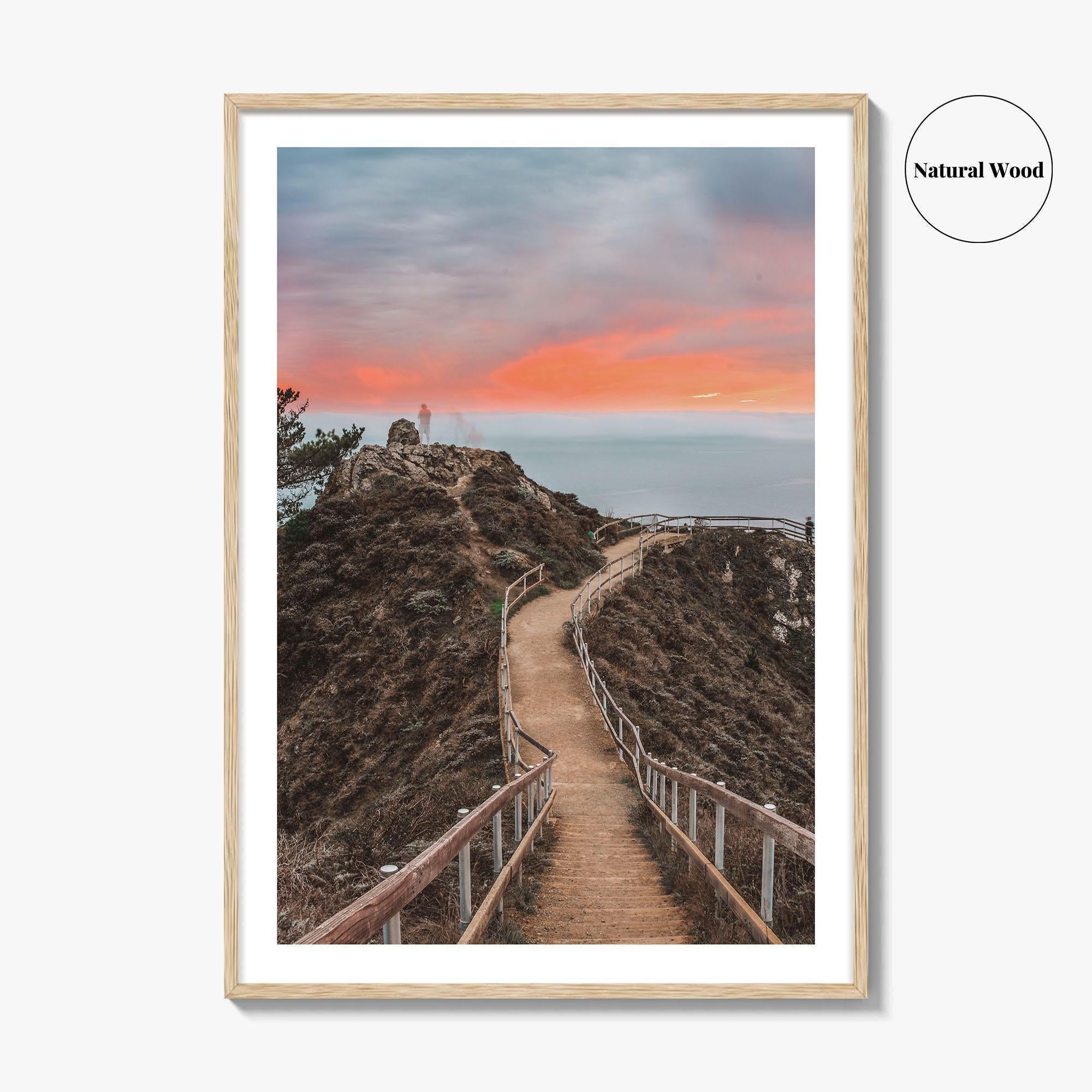 Marin County Fine Art Photo Print, Muir Beach Overlook, California Bay Area Wall Poster