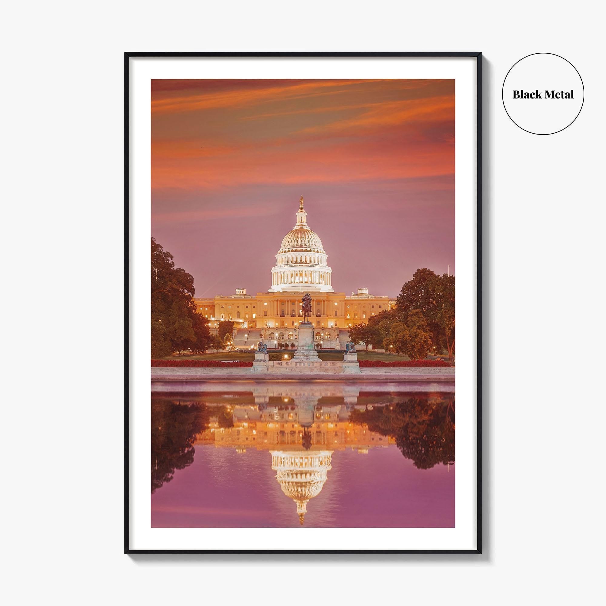Washington DC Fine Art Photo Print, United States Capitol Building, Wall Decor Poster