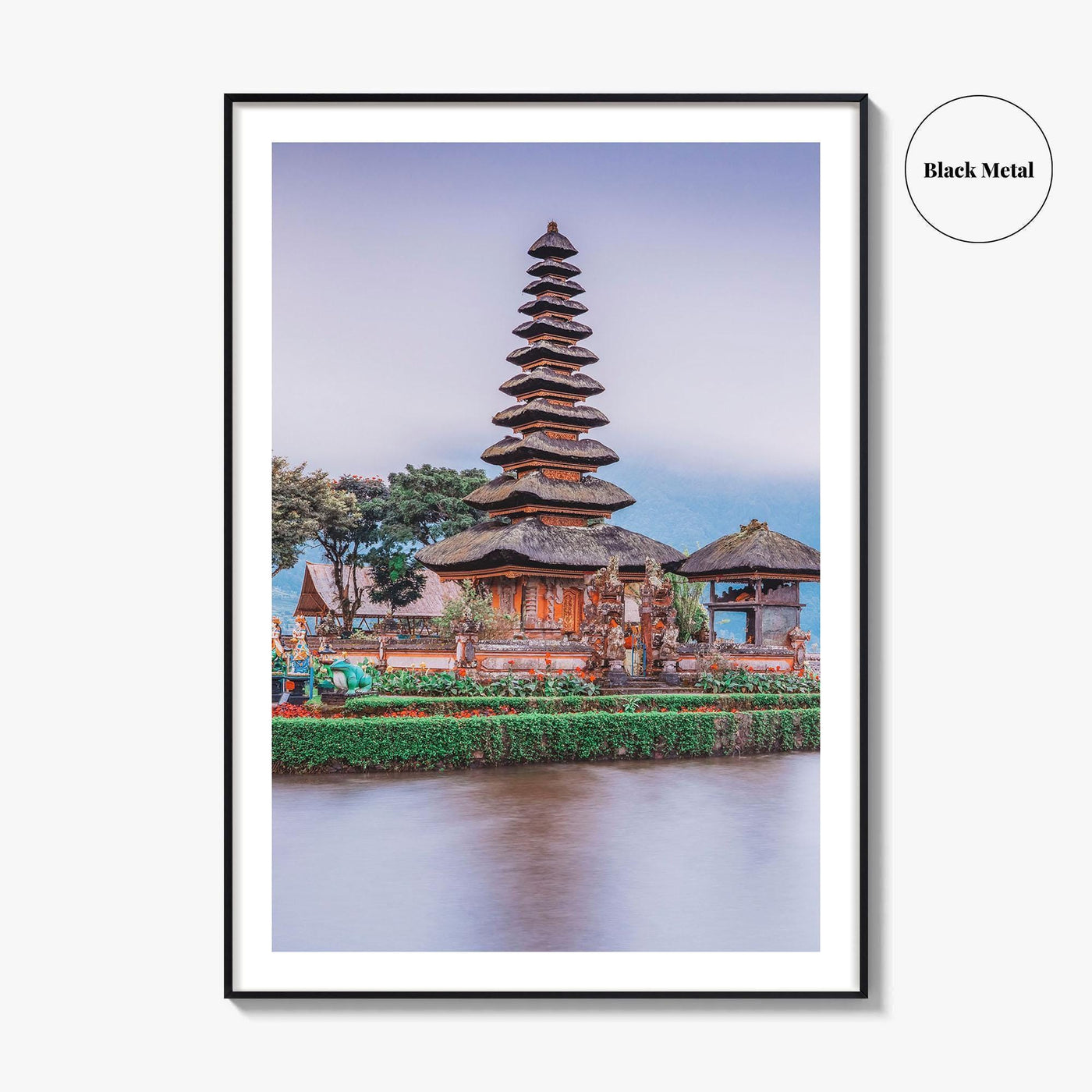Bali Fine Art Photo Print, Ulun Danu Bratan Temple, Bratan Lake Indonesia Poster