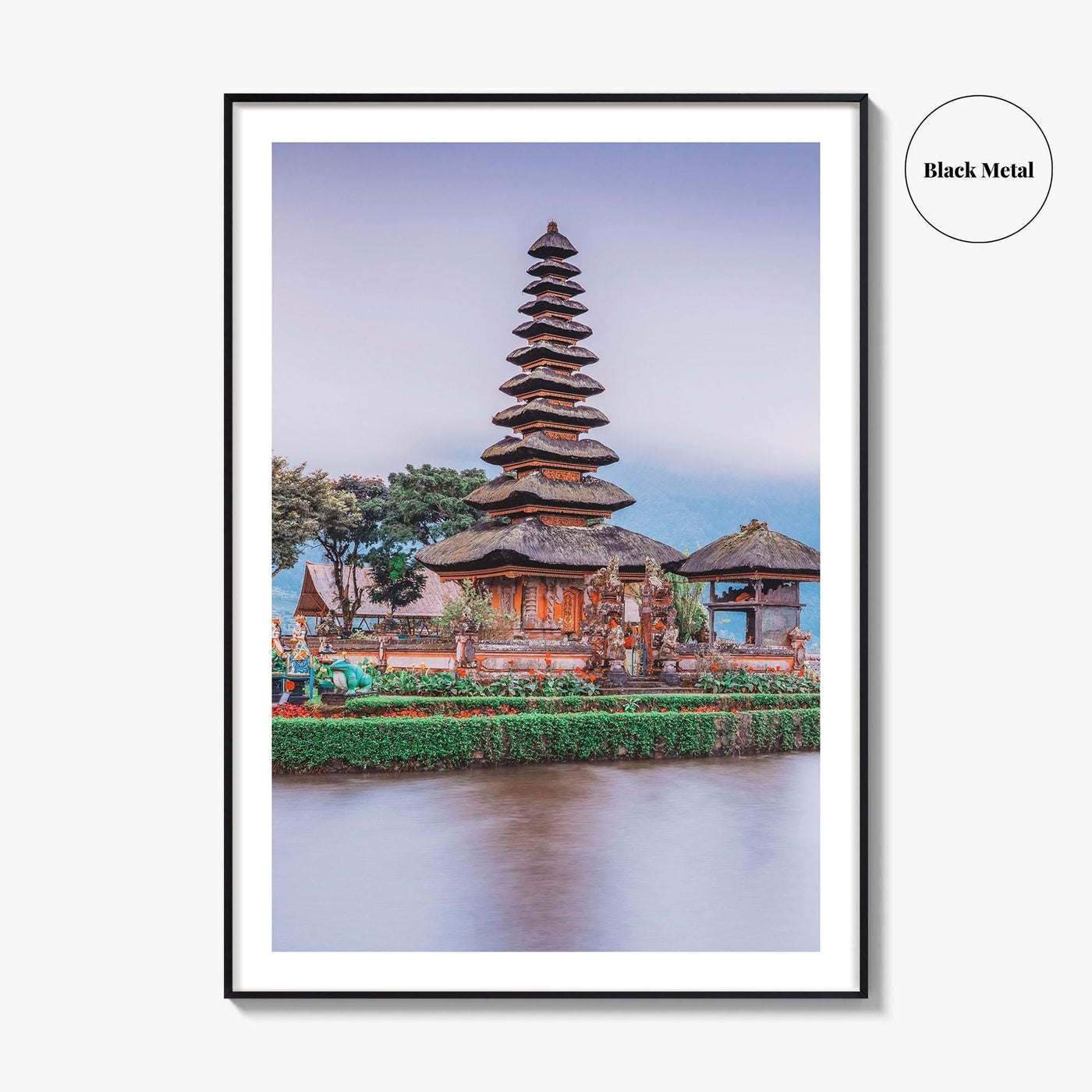 Bali Fine Art Photo Print, Ulun Danu Bratan Temple, Bratan Lake Indonesia Poster