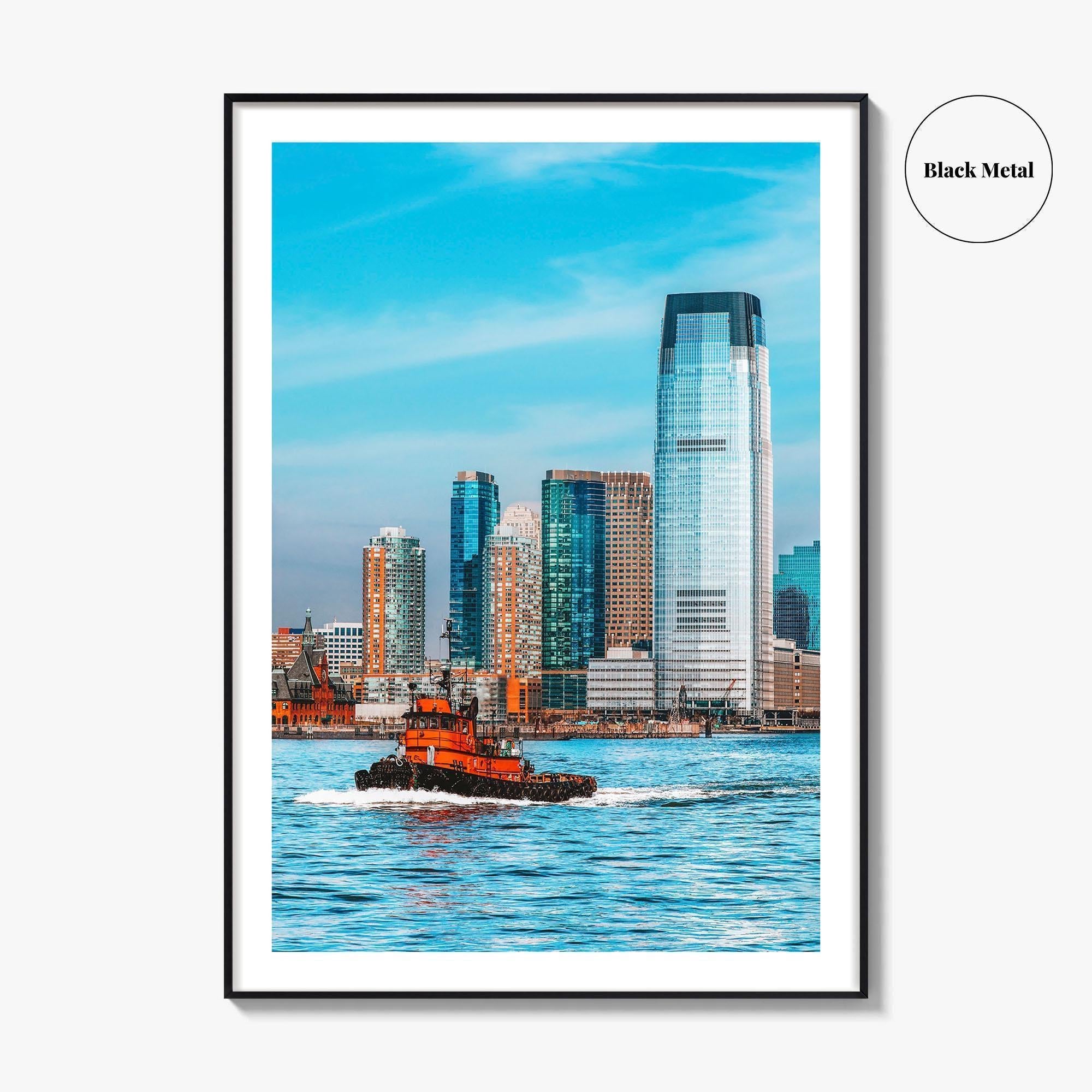 Hoboken Skyline Fine Art Photo Print, New Jersey Poster, Hudson River, NYC