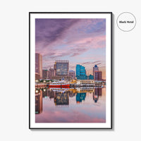 Baltimore Skyline Fine Art Photo Print, Inner Harbor, Maryland, USA, Wall Decor Poster