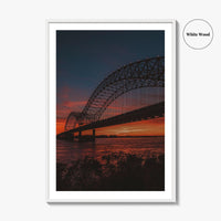Memphis Fine Art Photo Print, Hernando de Soto Bridge, Tennessee, Wall Art Poster