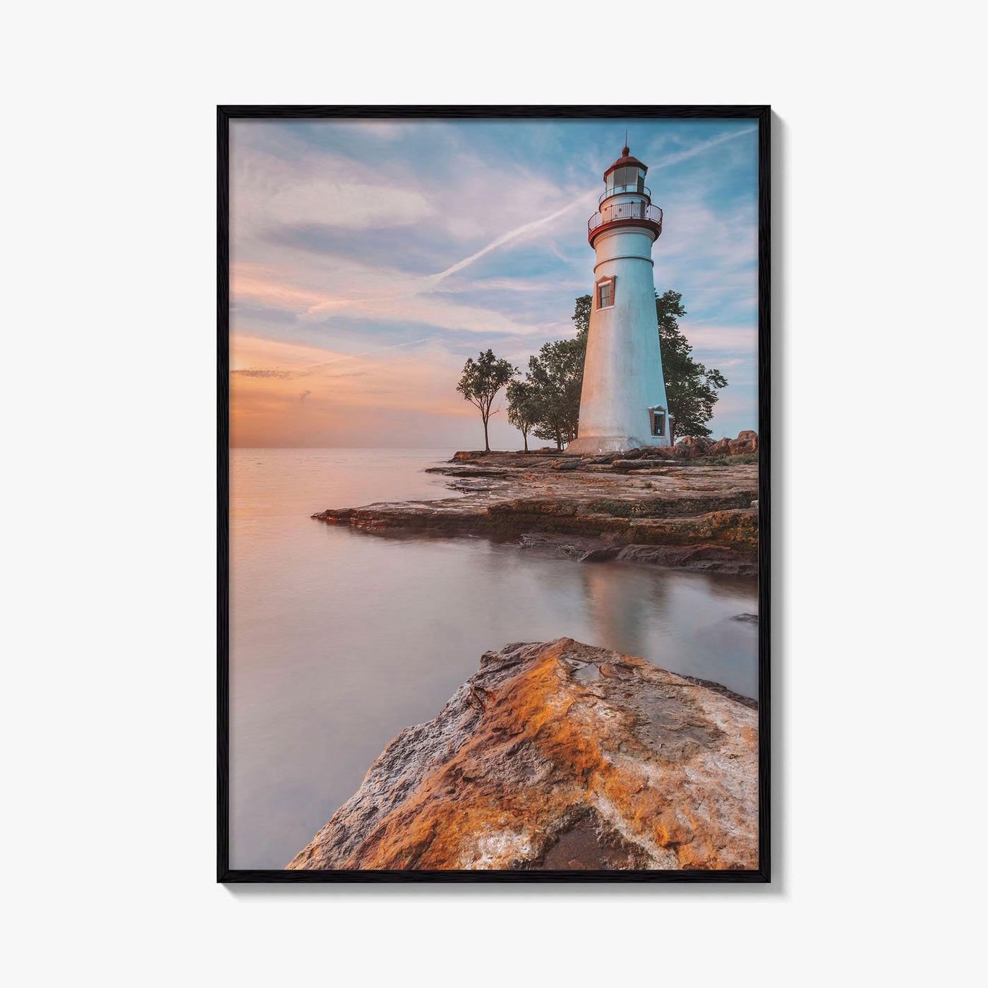 Marblehead Lighthouse Fine Art Photo Print, Lake Erie, Ohio USA, Wall Decor Poster