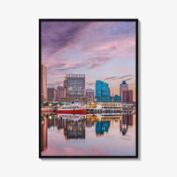 Baltimore Skyline Fine Art Photo Print, Inner Harbor, Maryland, USA, Wall Decor Poster