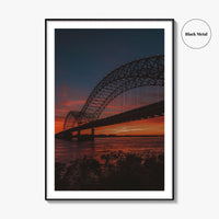 Memphis Fine Art Photo Print, Hernando de Soto Bridge, Tennessee, Wall Art Poster