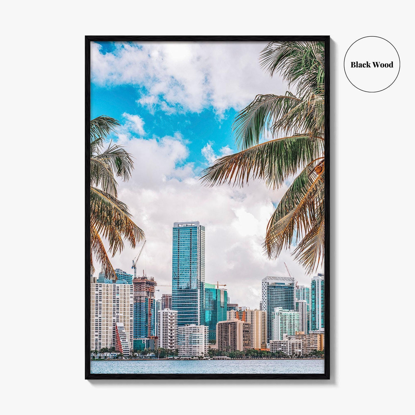Miami Skyline Fine Art Photo Print, Downtown Wall Poster, Florida USA