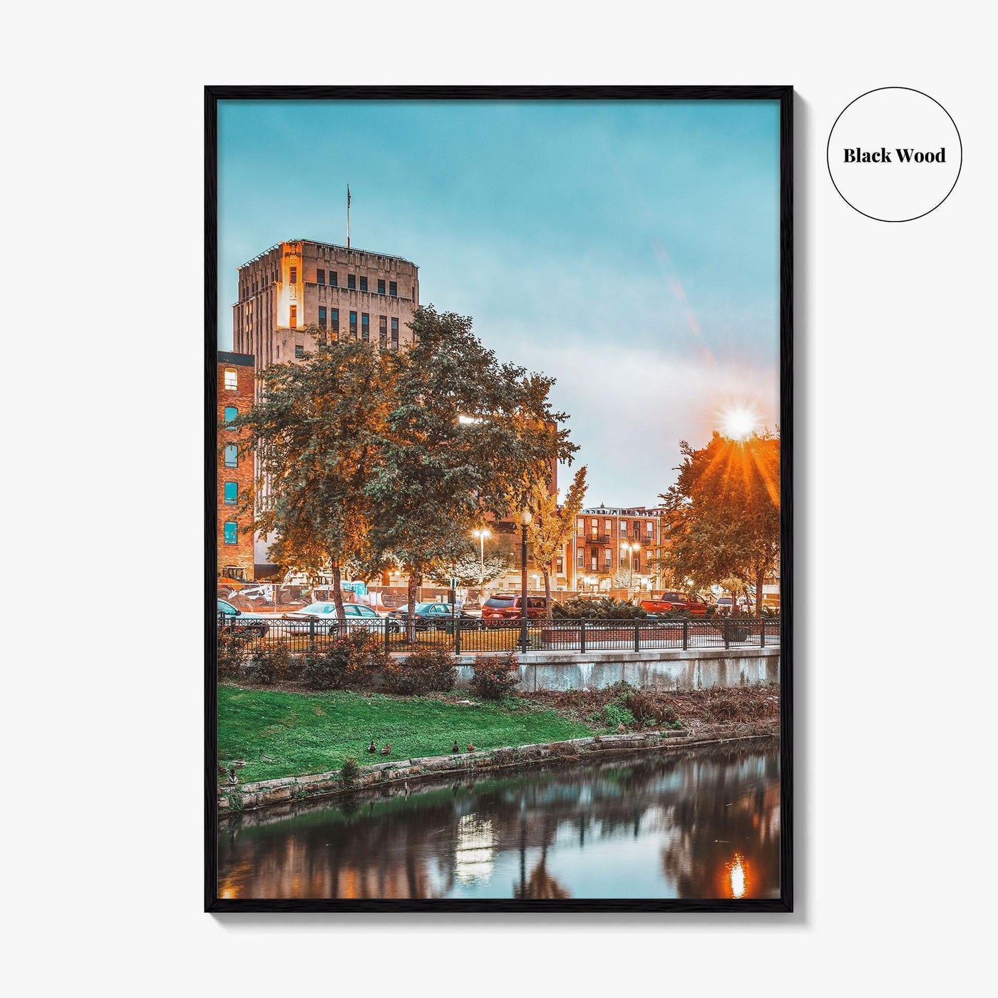 Kalamazoo Fine Art Photo Print, Michigan USA Downtown Wall Poster