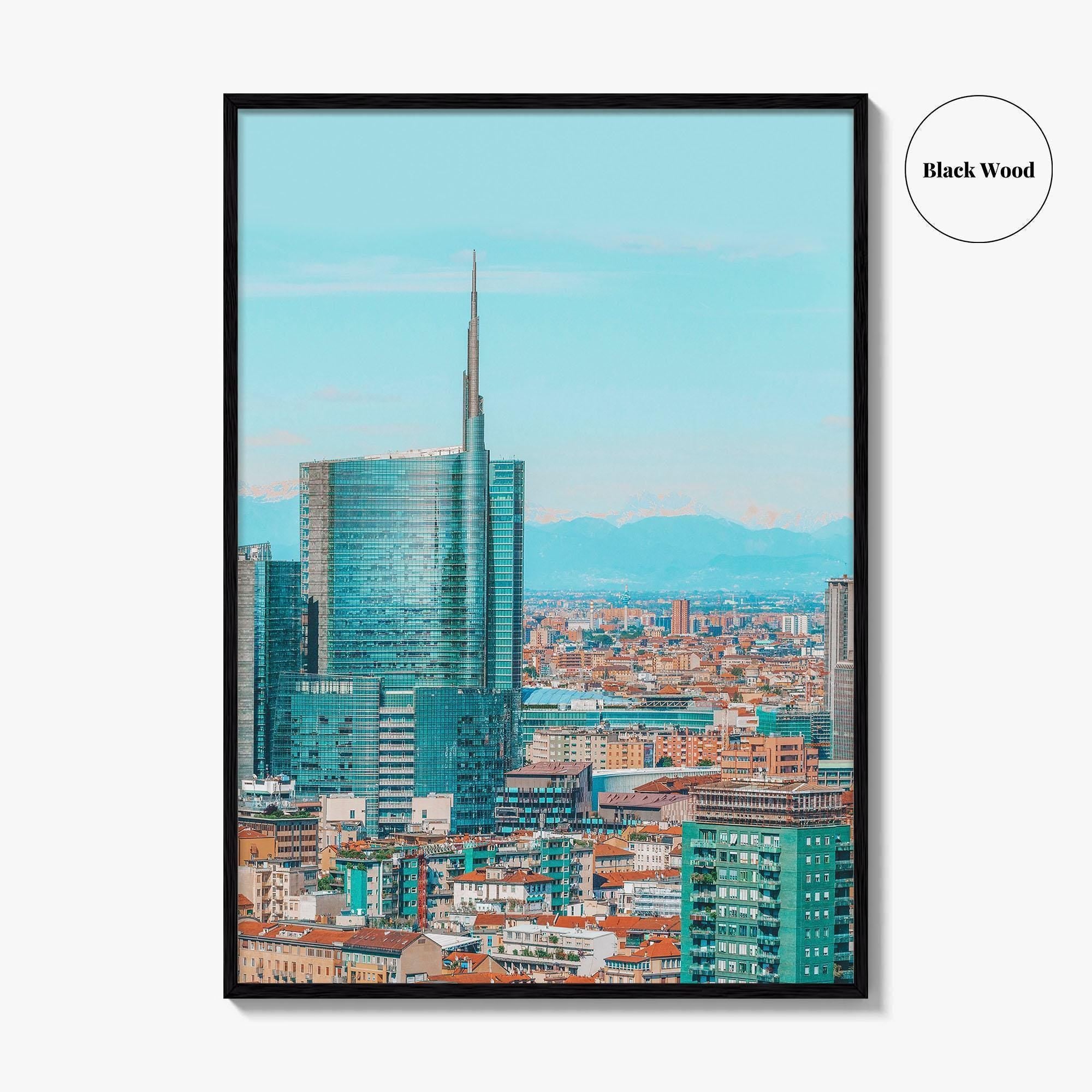 Milan Skyline Fine Art Photo Print, Milano, Lombardy, Italy Wall Poster