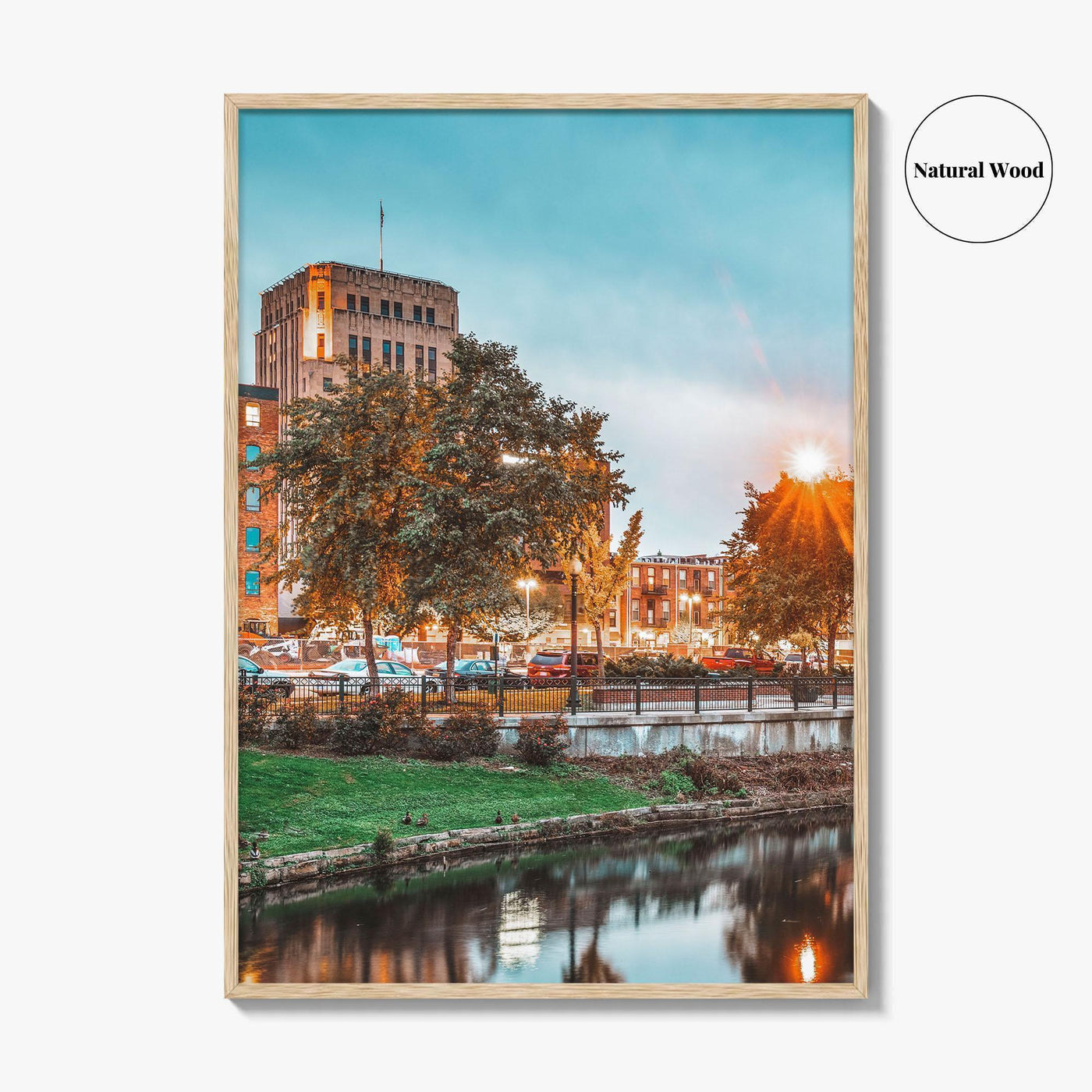 Kalamazoo Fine Art Photo Print, Michigan USA Downtown Wall Poster