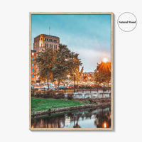 Kalamazoo Fine Art Photo Print, Michigan USA Downtown Wall Poster