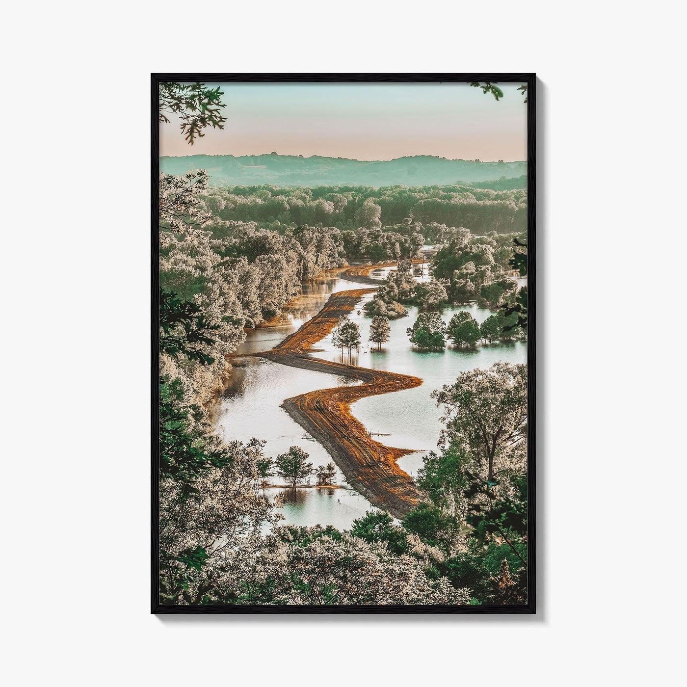 Missouri Fine Art Photo Print, Missouri River Floodplain Landscape, USA Poster