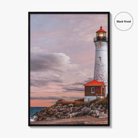 Crisp Point Lighthouse Fine Art Photo Print, Lake Superior, Upper Peninsula Michigan Poster, USA