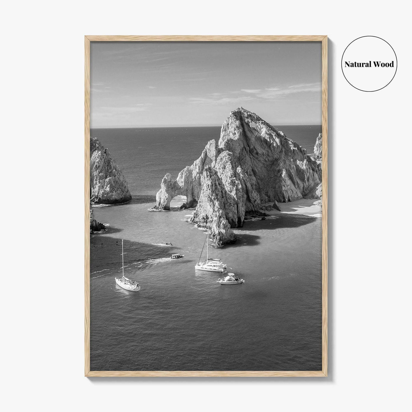 Cabo San Lucas Black and White Fine Art Photo Print, Mexico Poster