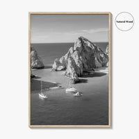 Cabo San Lucas Black and White Fine Art Photo Print, Mexico Poster