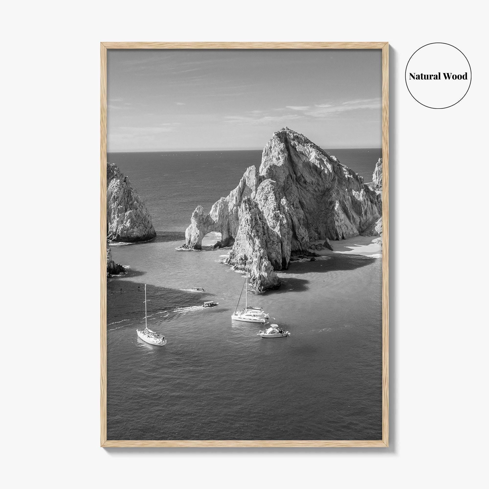 Cabo San Lucas Black and White Fine Art Photo Print, Mexico Poster