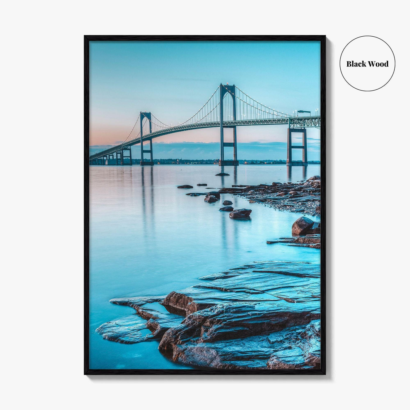 Newport Bridge Fine Art Photo Print, Newport Rhode Island Wall Decor, Jamestown USA