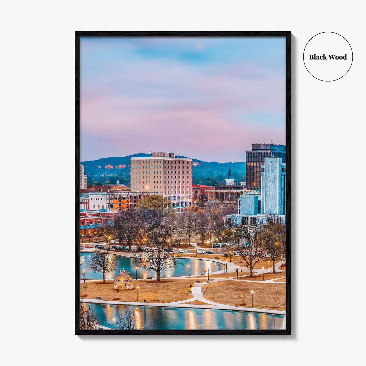 Huntsville Skyline Fine Art Photo Print, Alabama Wall Poster, USA