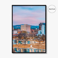 Huntsville Skyline Fine Art Photo Print, Alabama Wall Poster, USA