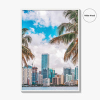Miami Skyline Fine Art Photo Print, Downtown Wall Poster, Florida USA
