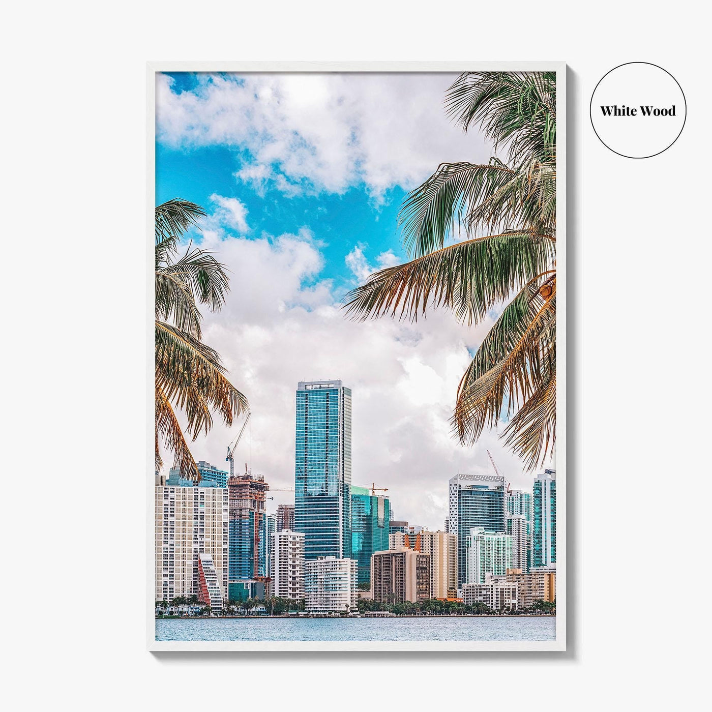 Miami Skyline Fine Art Photo Print, Downtown Wall Poster, Florida USA