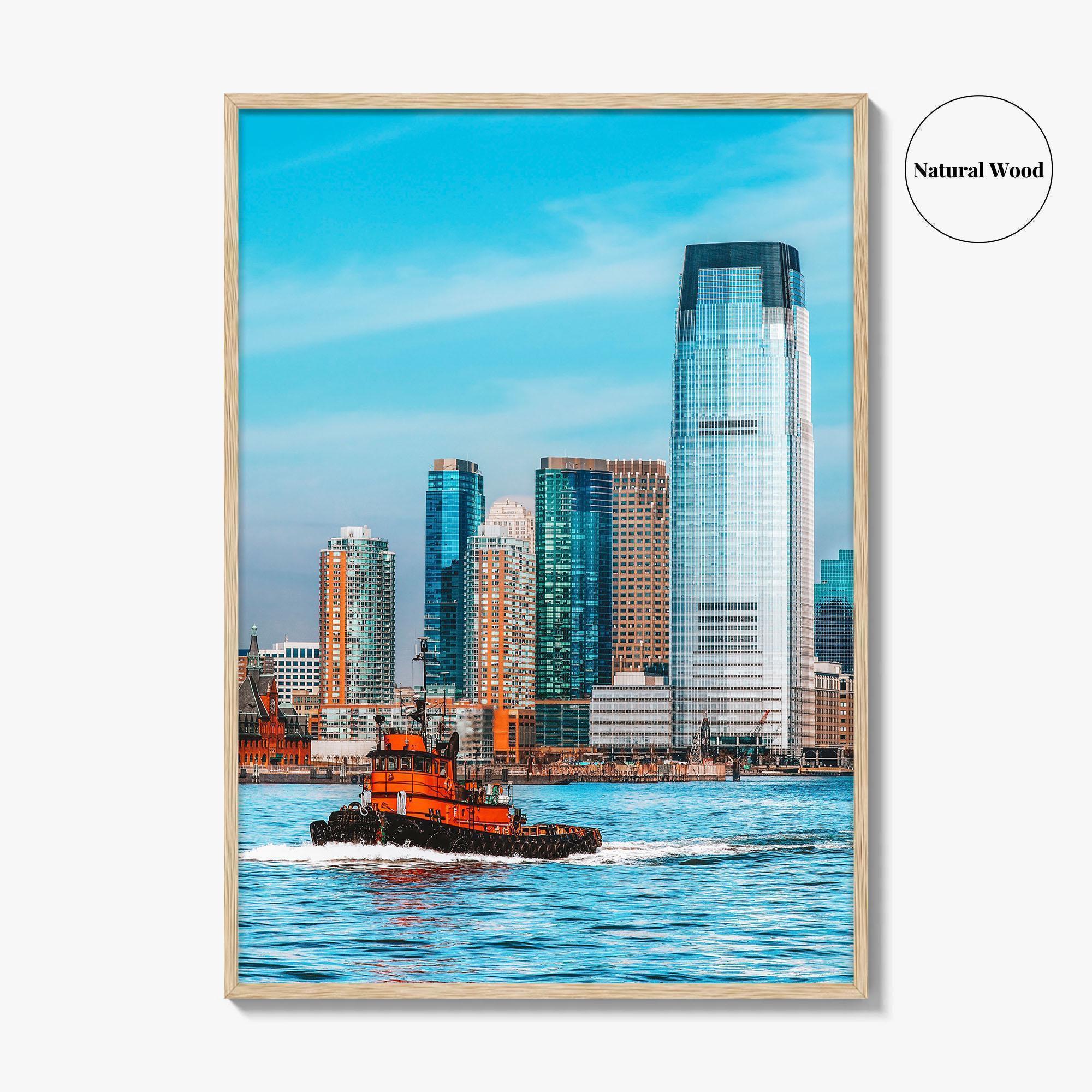 Hoboken Skyline Fine Art Photo Print, New Jersey Poster, Hudson River, NYC