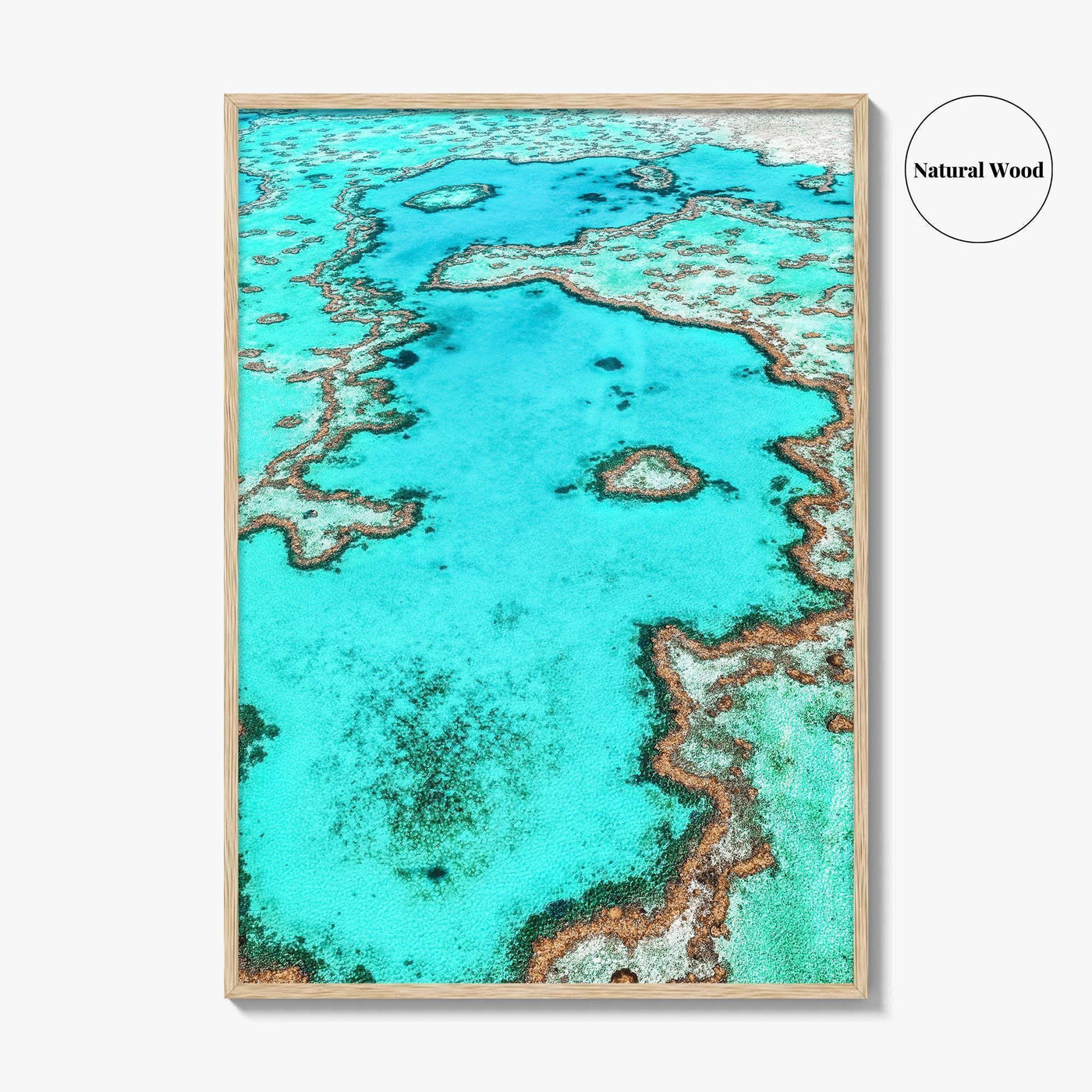 Great Barrier Reef Fine Art Photo Print, Heart Reef Whitsundays Queensland Australia Poster