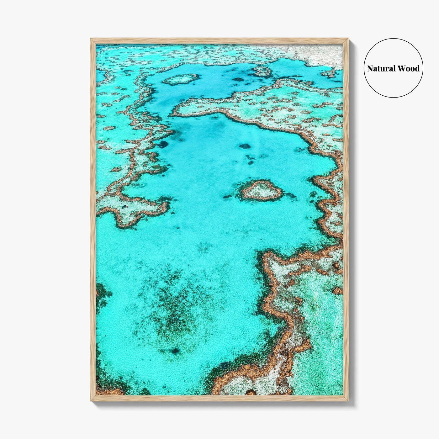Great Barrier Reef Fine Art Photo Print, Heart Reef Whitsundays Queensland Australia Poster