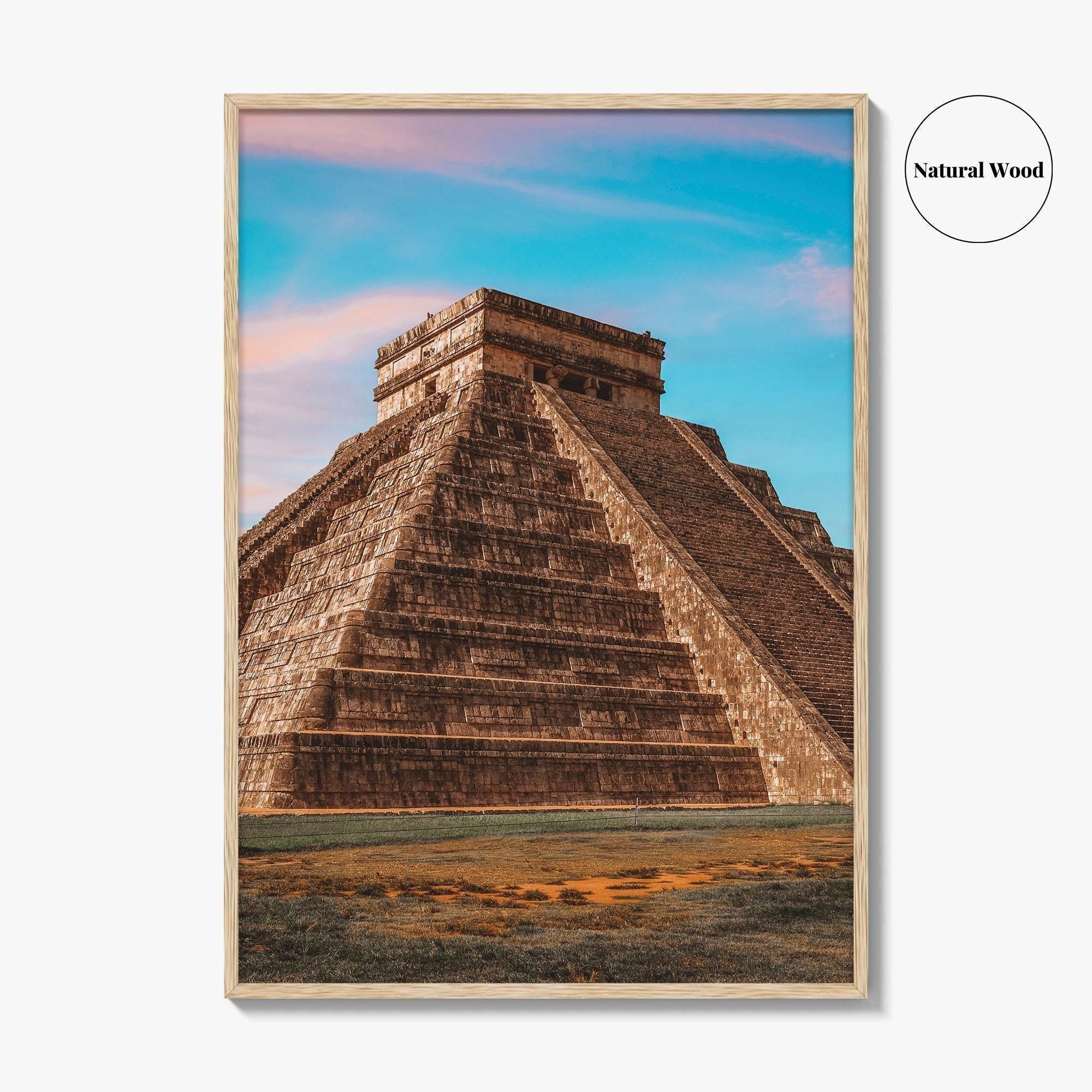 Chichen Itza Fine Art Photo Print, El Castillo, Temple of Kukulcan, Mexico Poster