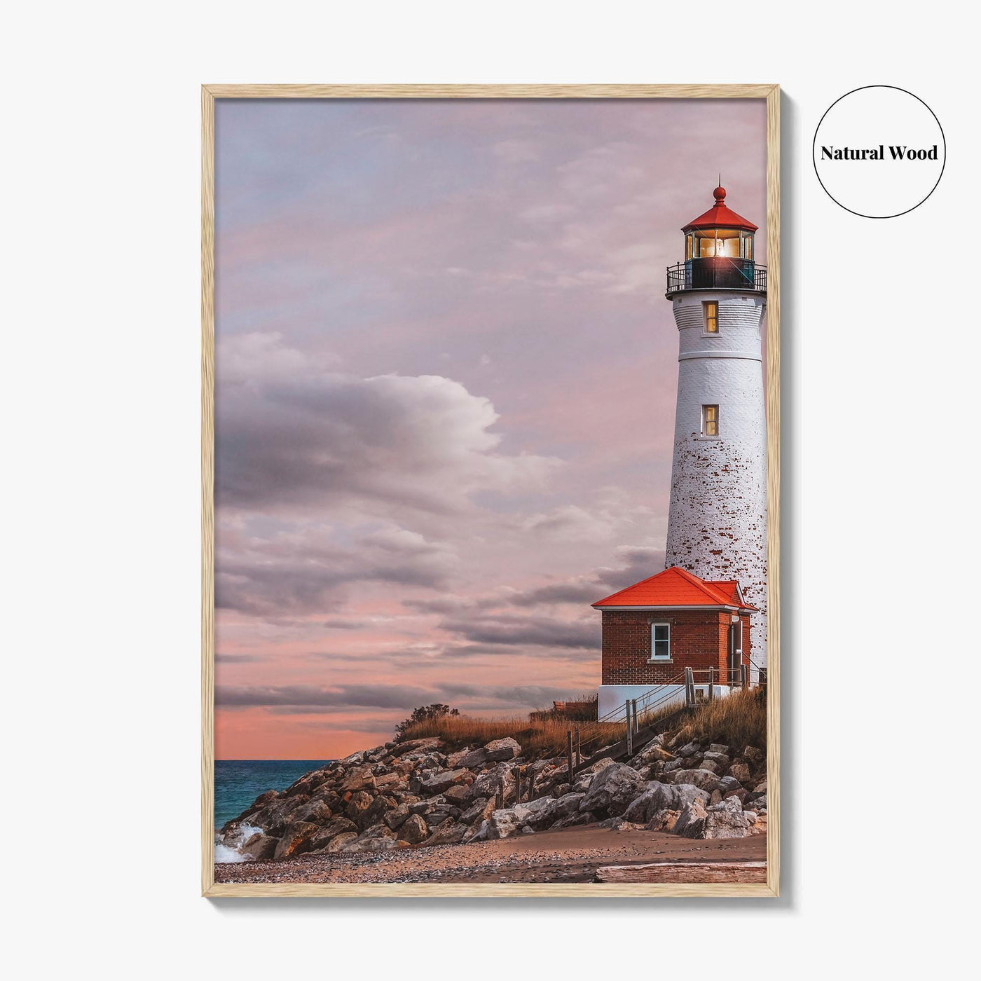 Crisp Point Lighthouse Fine Art Photo Print, Lake Superior, Upper Peninsula Michigan Poster, USA