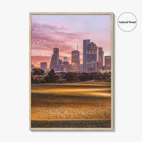 Houston Skyline Fine Art Photo Print, Texas USA Poster, Downtown Wall Decor