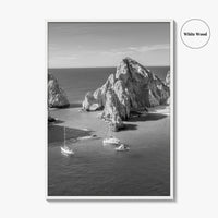 Cabo San Lucas Black and White Fine Art Photo Print, Mexico Poster