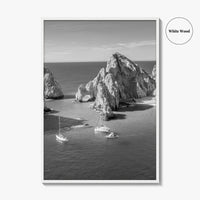 Cabo San Lucas Black and White Fine Art Photo Print, Mexico Poster