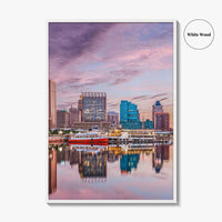 Baltimore Skyline Fine Art Photo Print, Inner Harbor, Maryland, USA, Wall Decor Poster