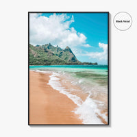 Kauai Fine Art Photo Print, Tunnels Beach Seascape, North Shore, Hawaii USA Poster