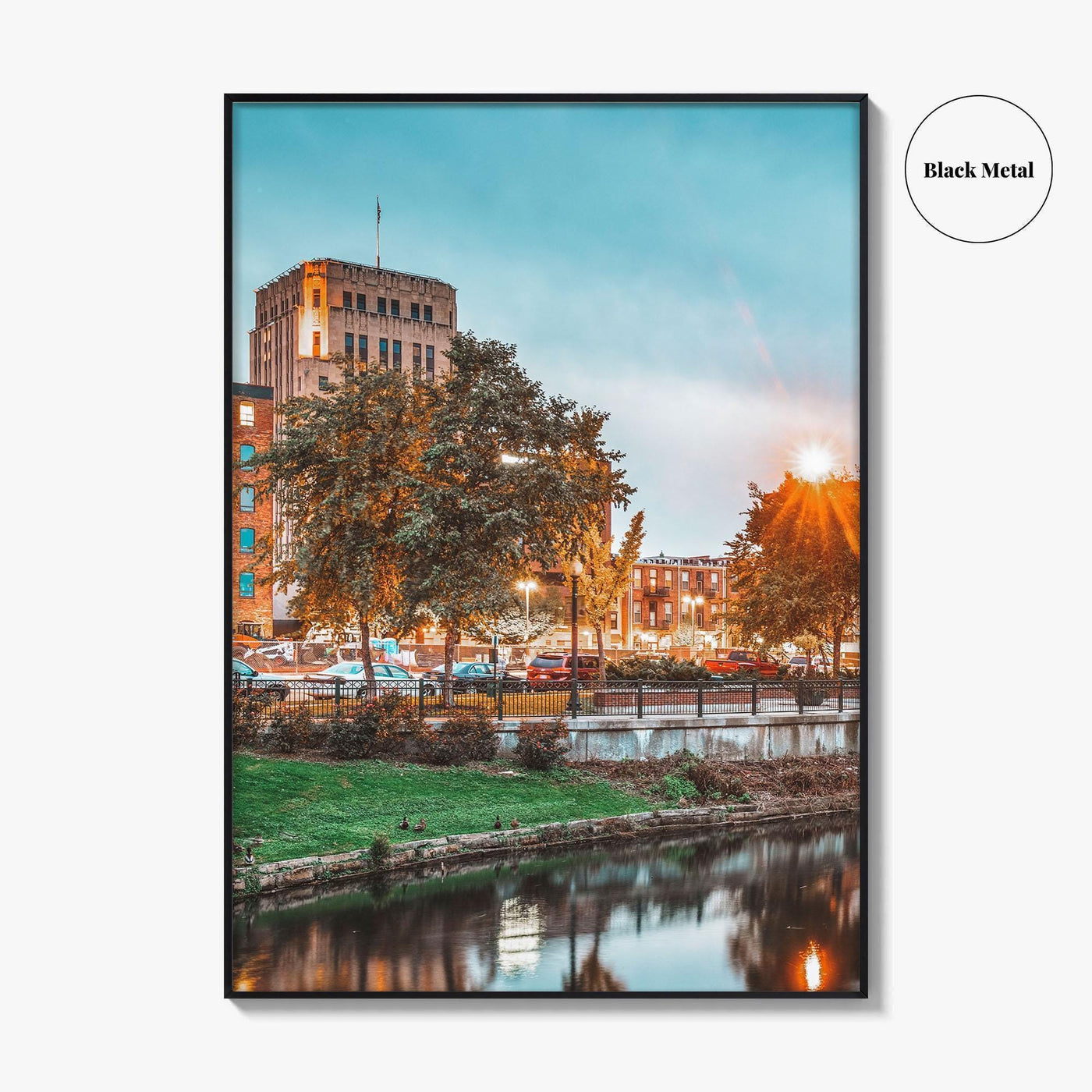 Kalamazoo Fine Art Photo Print, Michigan USA Downtown Wall Poster