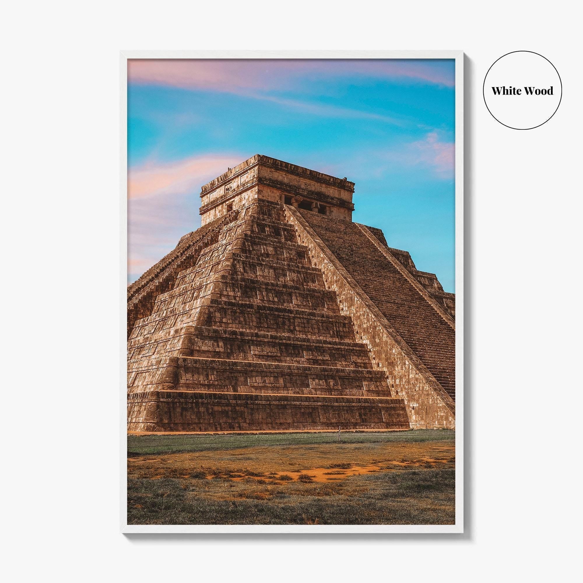 Chichen Itza Fine Art Photo Print, El Castillo, Temple of Kukulcan, Mexico Poster