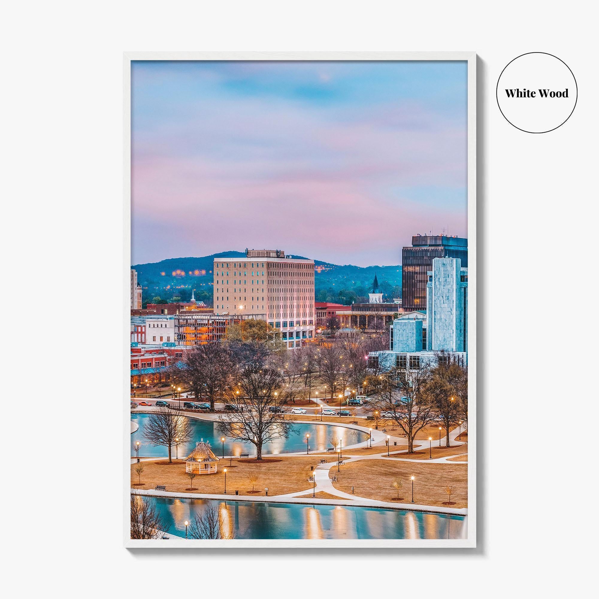 Huntsville Skyline Fine Art Photo Print, Alabama Wall Poster, USA