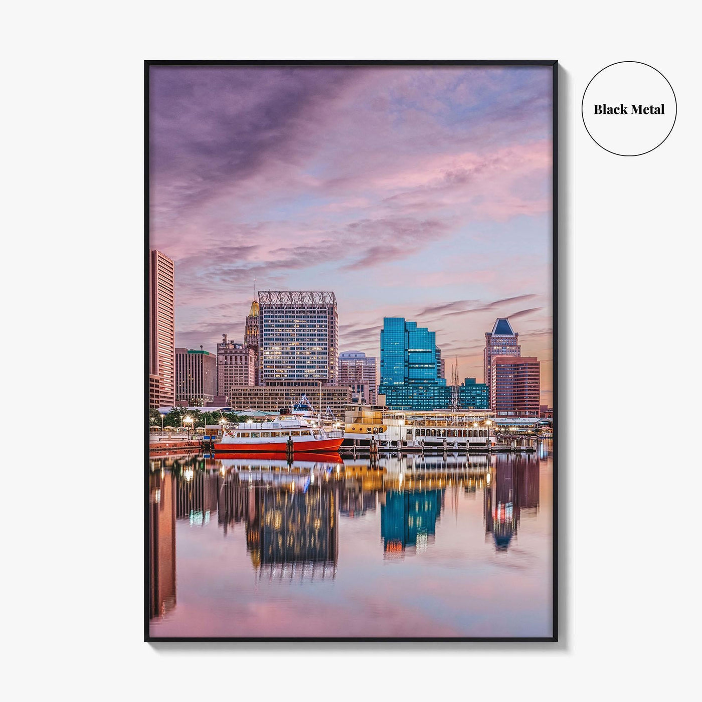 Baltimore Skyline Fine Art Photo Print, Inner Harbor, Maryland, USA, Wall Decor Poster